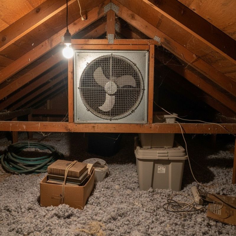 Attic Fan Installation detail