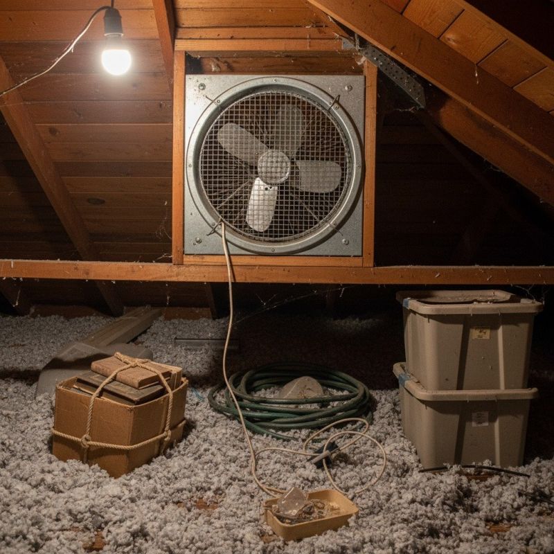 Attic Fan Installation detail