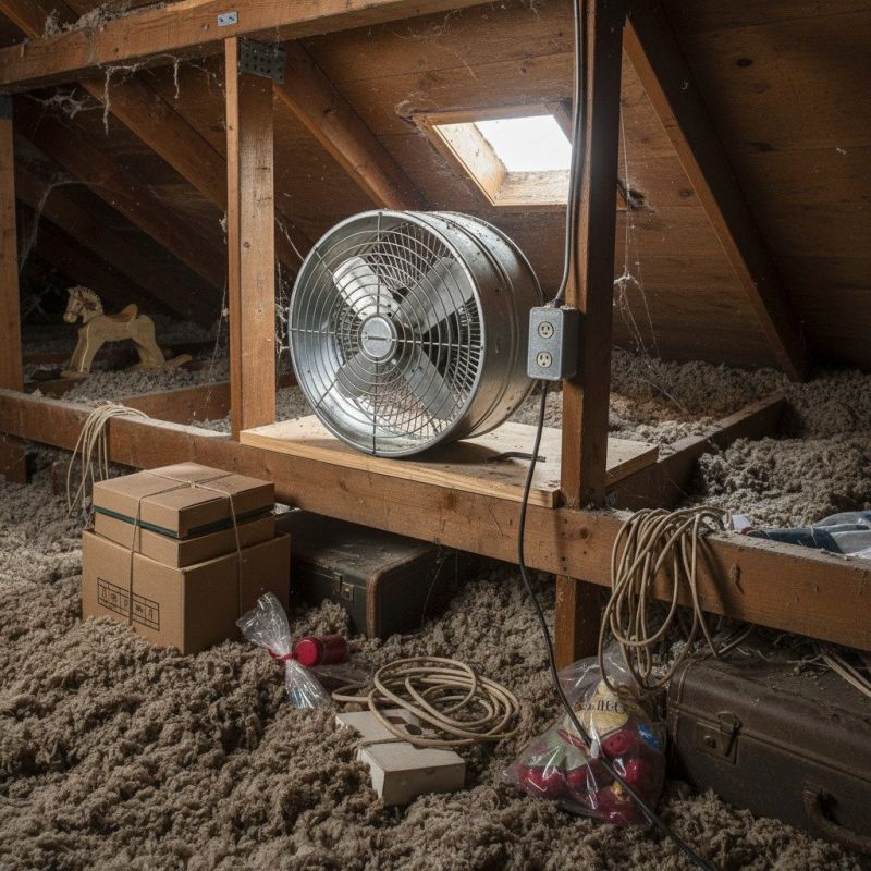 Attic Fan Installation detail