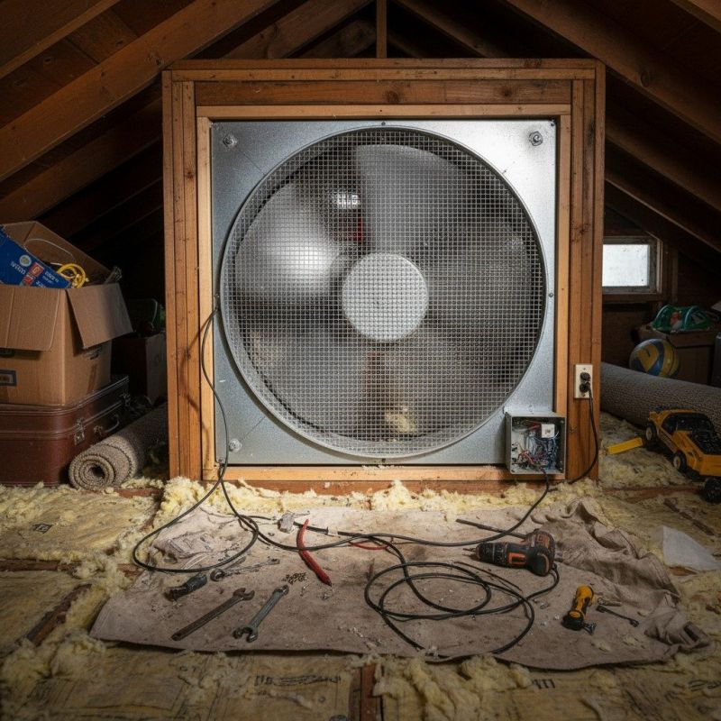Attic Fan Repair detail
