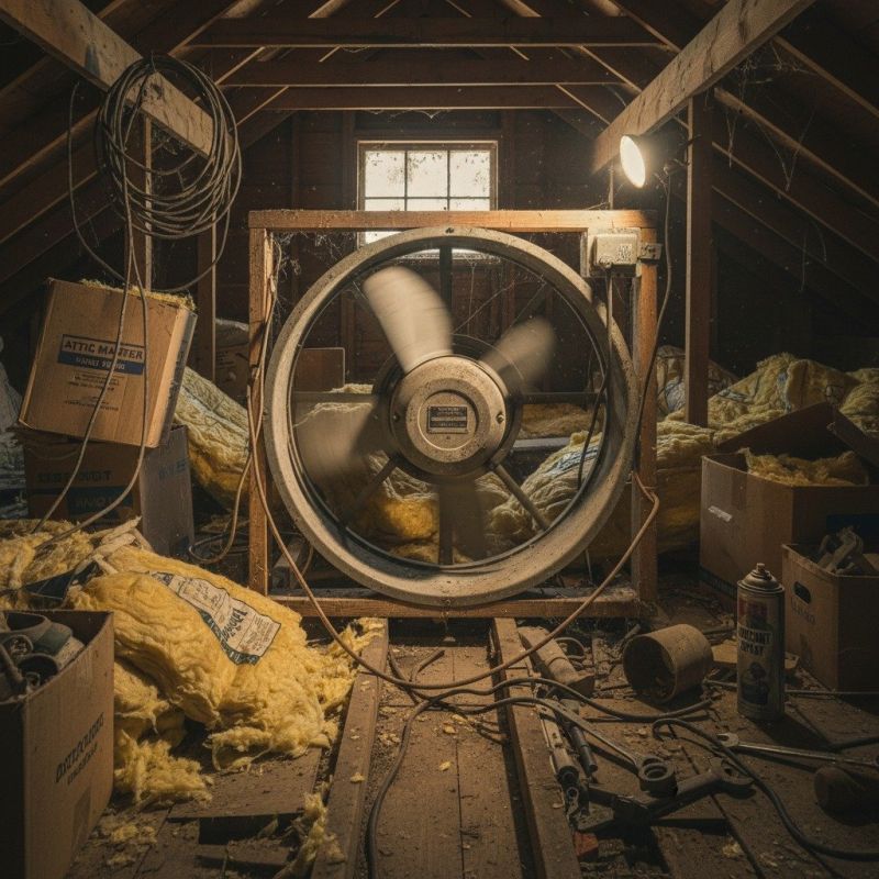 Attic Fan Service detail